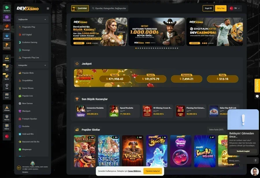 Devcasino ekran görüntüsü